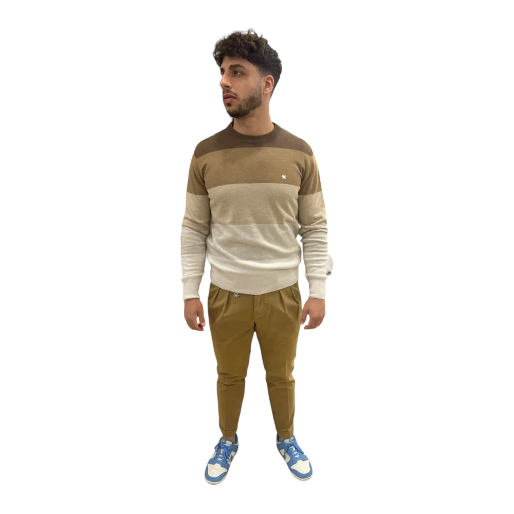 Manuel Ritz Crew Neck Sweater Multicolor Heren