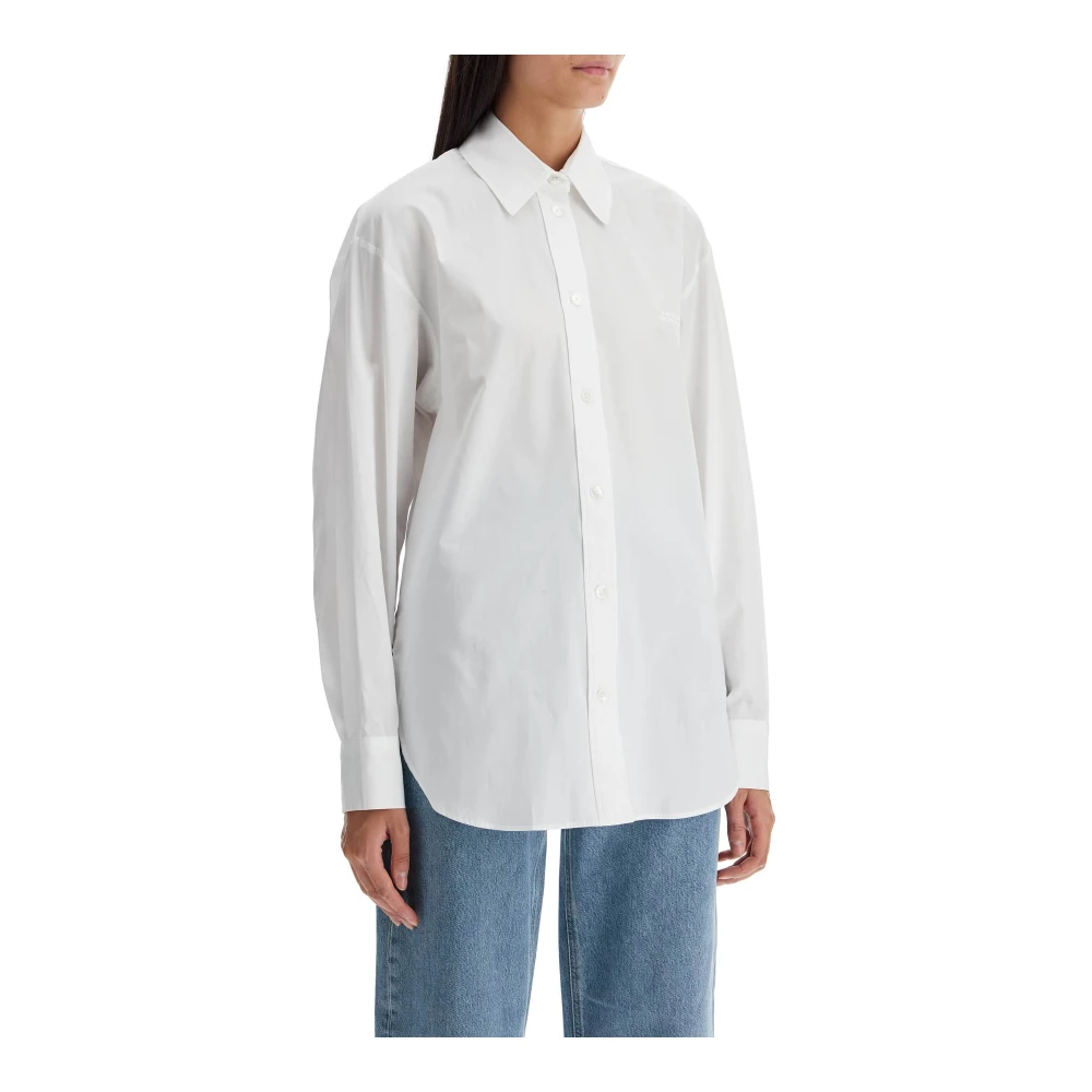 Isabel marant Relaxte katoenen poplin shirt White Dames