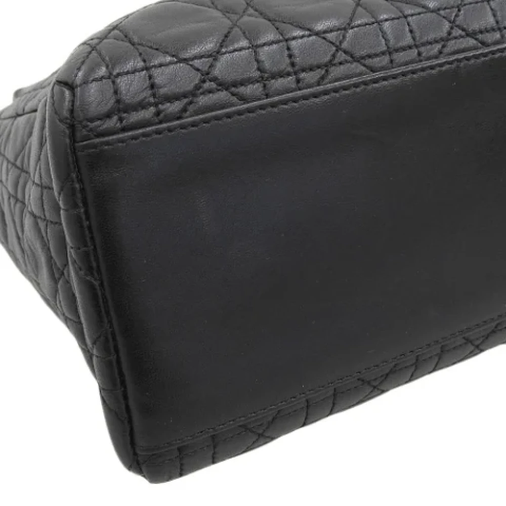 Dior Vintage Pre-owned Leather dior-bags Black Dames