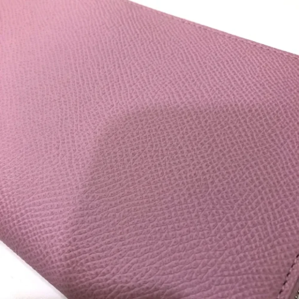 Hermès Vintage Pre-owned Leather wallets Pink Dames