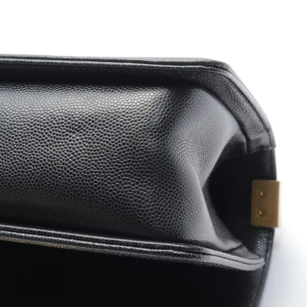 Chanel Vintage Pre-owned Leather crossbody-bags Black Dames