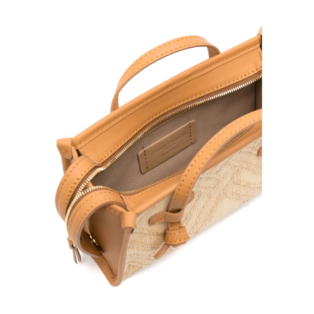 Gianni Chiarini Natuurlijke tassen met bovenritssluiting Beige Dames