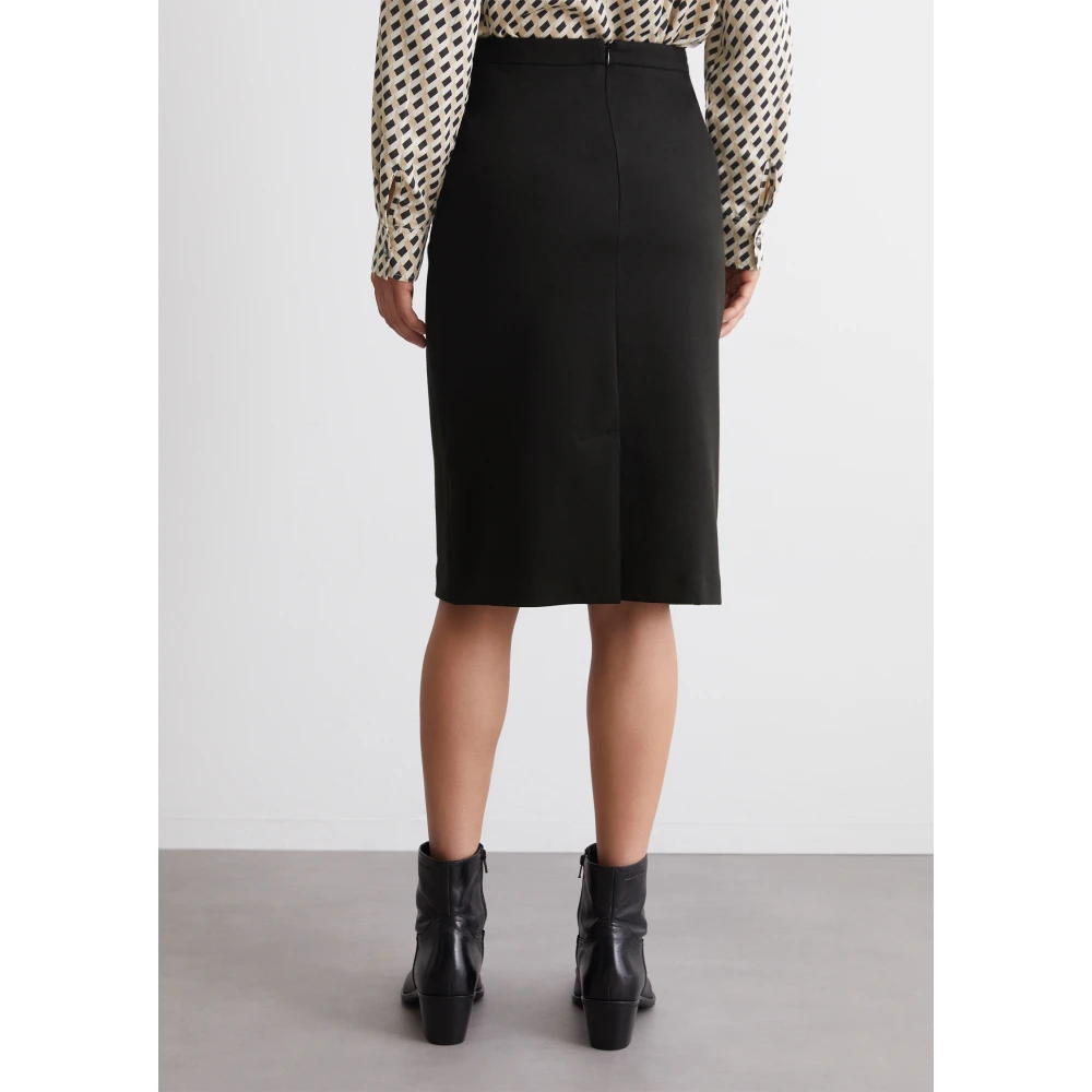 Marc O'Polo Interlock jersey rok gevormd Black Dames
