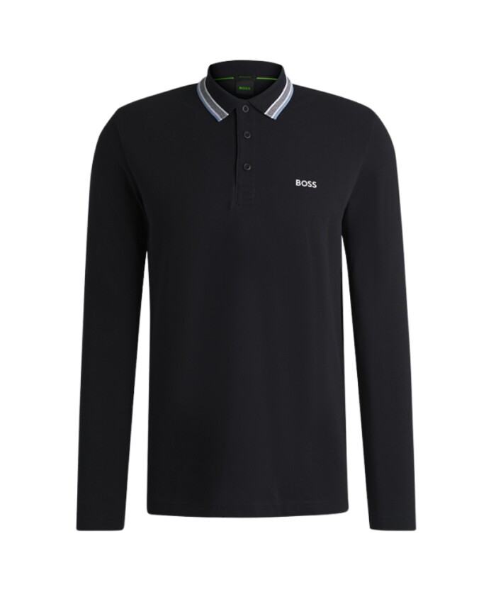 polo-classique-a-manches-longues-bleu