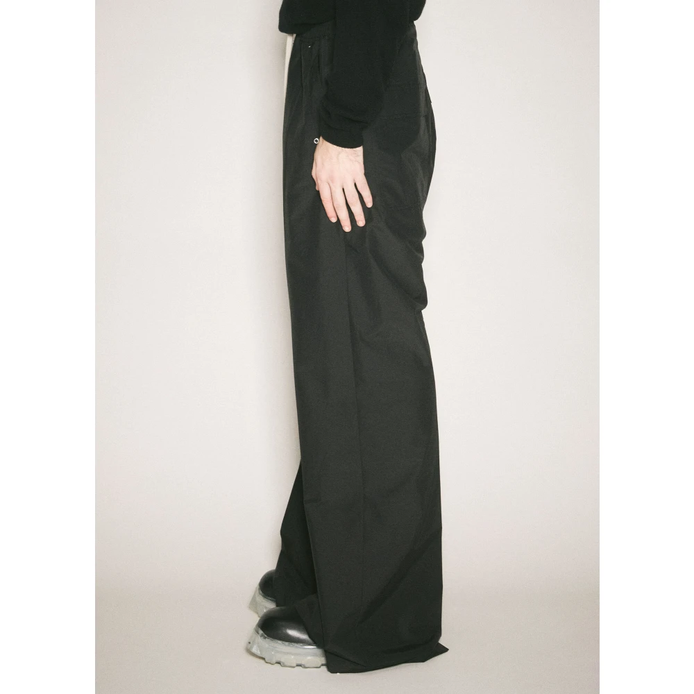 Moncler Trekkoord Cargo Broek Plain Weave Italië Black Heren