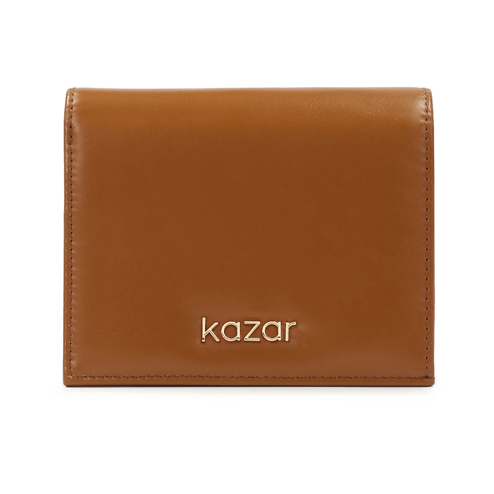 Kazar Kleine lichtbruine leren portemonnee Brown Dames