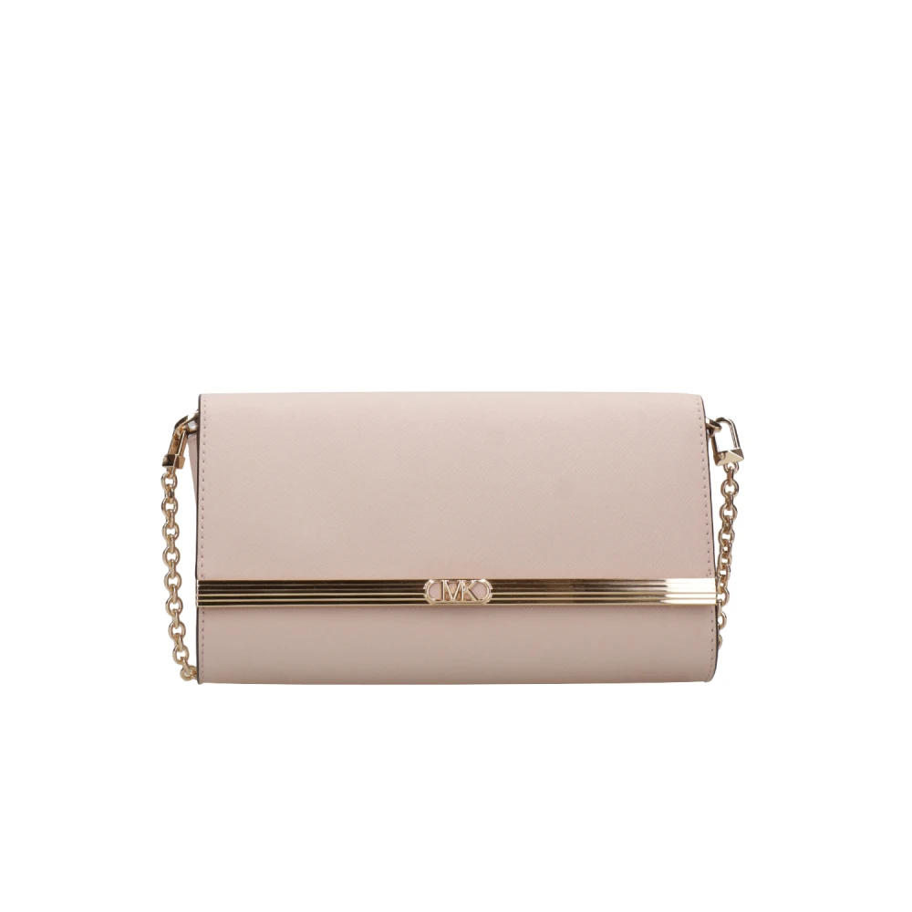 Michael Kors Roze Saffiano Leder Schoudertas Pink Dames