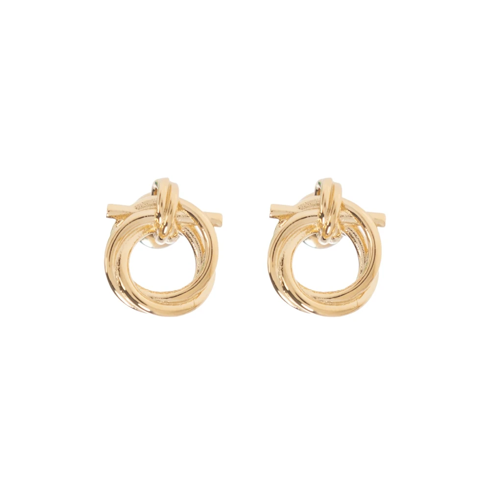 Ferragamo Damen Gold Gancini Ohrringe Torchon (Xs) - Bild 4