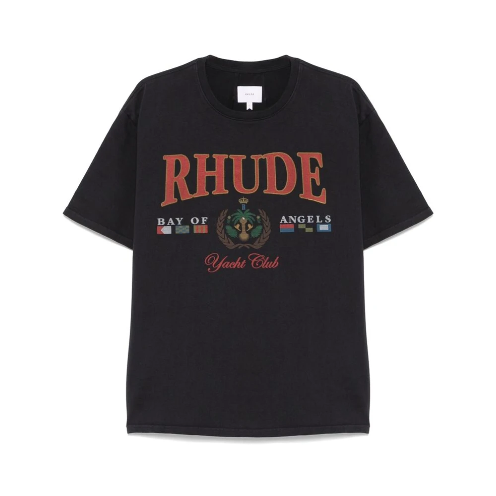 Rhude T-shirt met ronde hals Black Heren