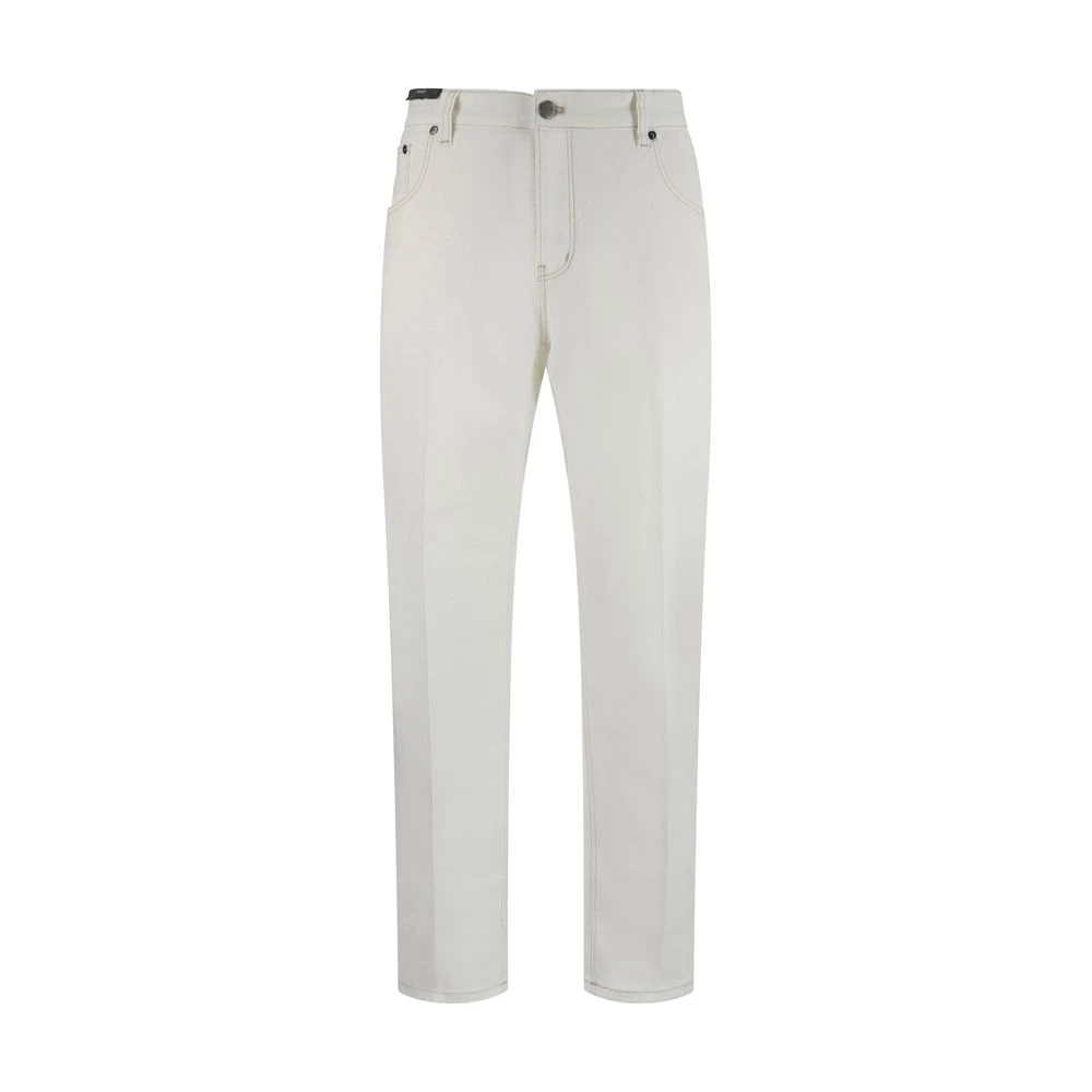 PT Torino Denim Broek Straight Five-Pocket Stijl White Heren