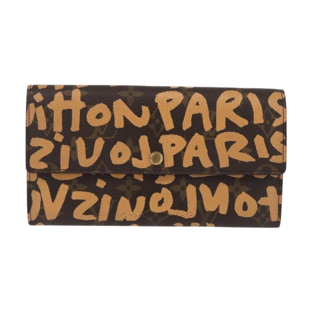 Louis Vuitton Vintage Women's Orange Pre-Owned Vintage Monogram Graffiti Wallet