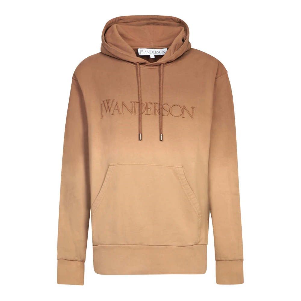 Jw Anderson Men's Brown Hoodies, M, Kangaroo Pocket Hoodie