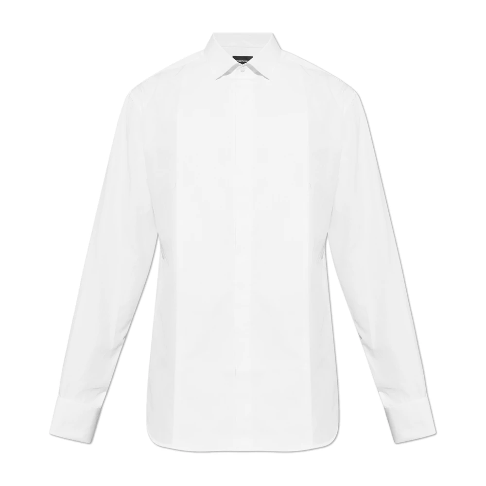 Emporio Armani Katoenen shirt White Heren