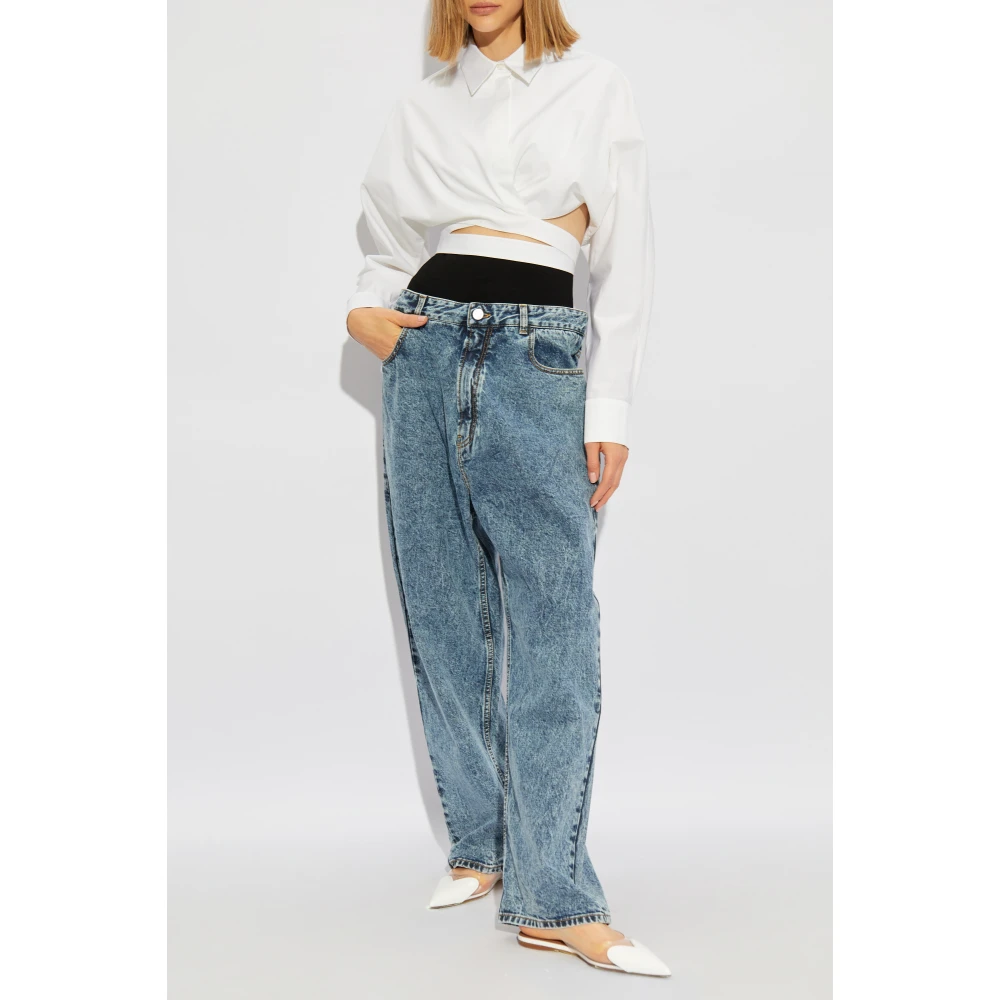 Alaïa Korte shirt White Dames