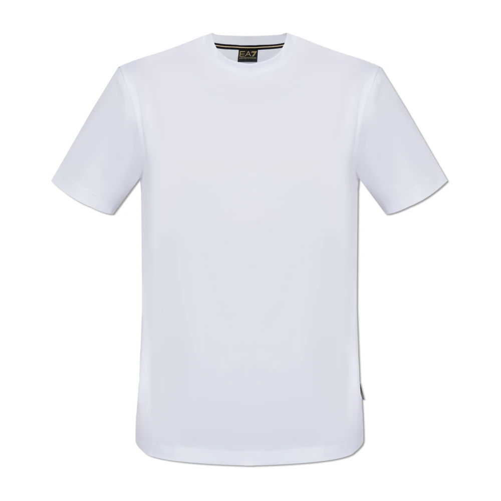 Emporio Armani EA7 Katoenen T-shirt White Heren