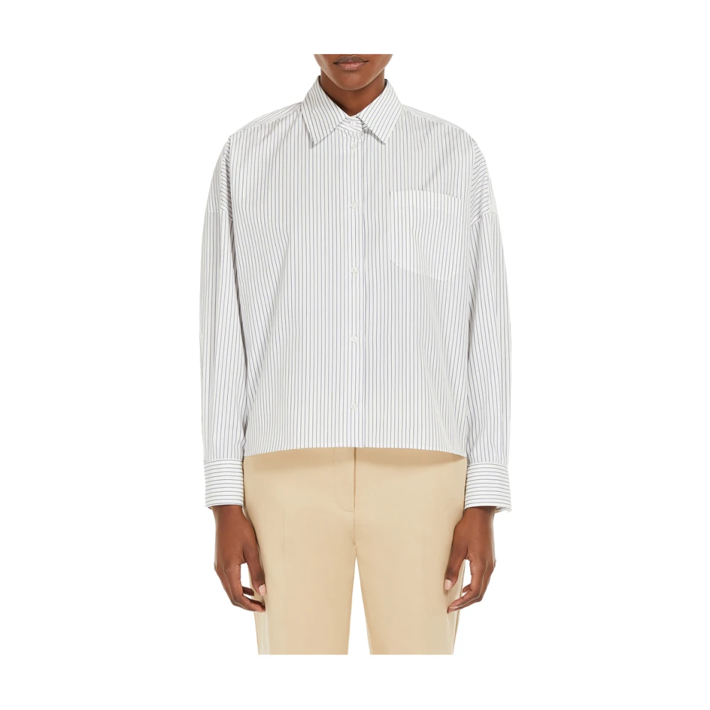 Max Mara Weekend Blauw Weekend Overhemd Klassiek Ontwerp Multicolor Dames