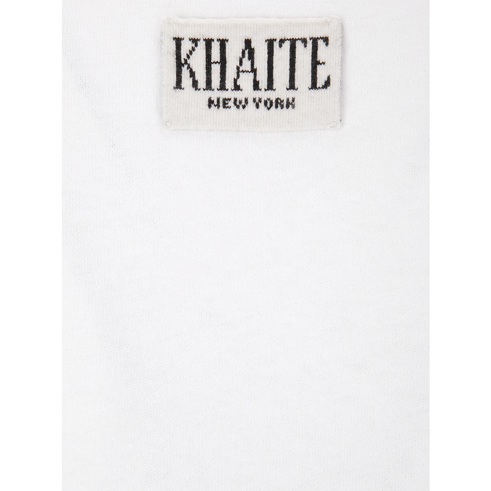 Khaite Korte Mouw Tee Shirt White Dames