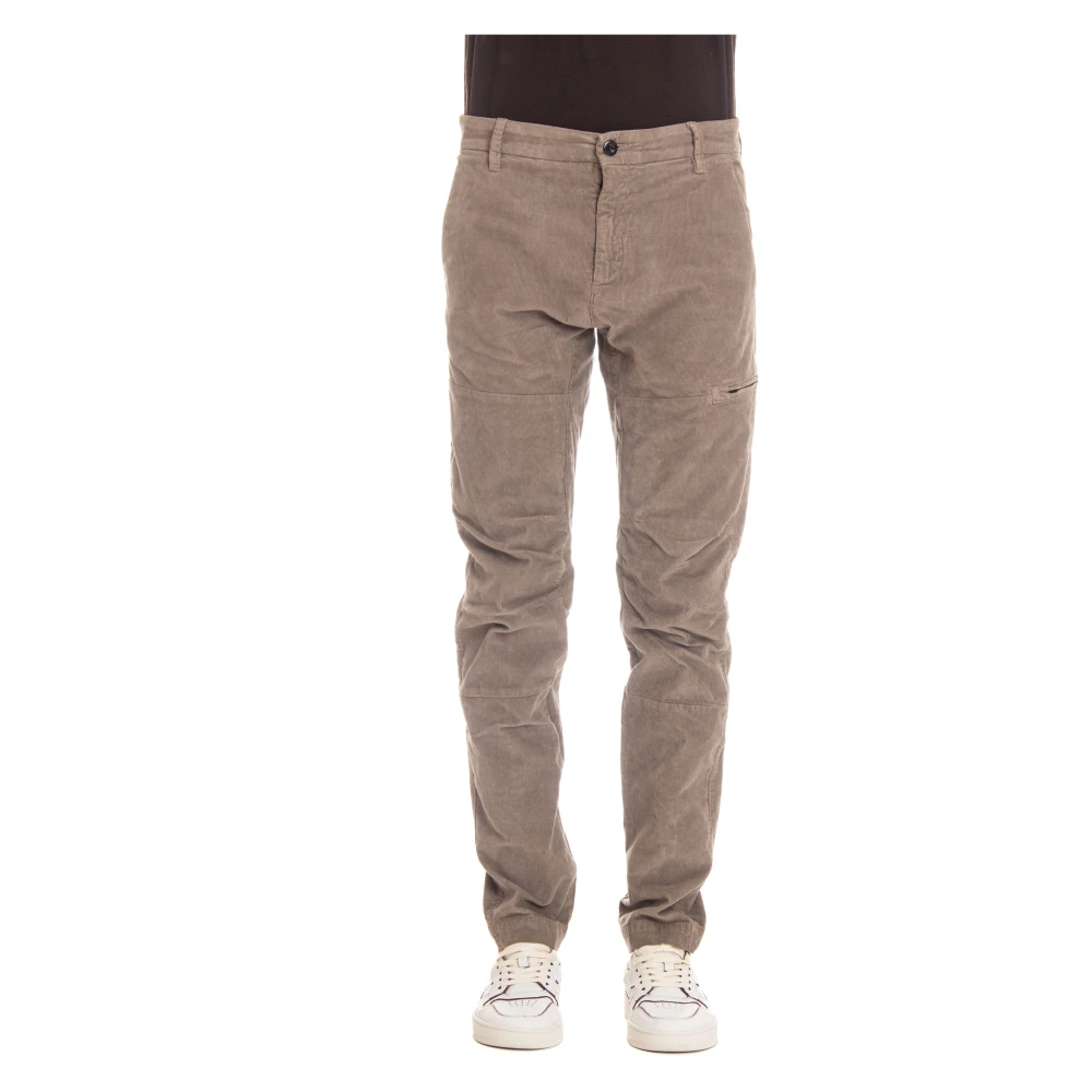 C.P. Company Grijze Corduroy Broek met Ergonomische Pasvorm Beige Heren