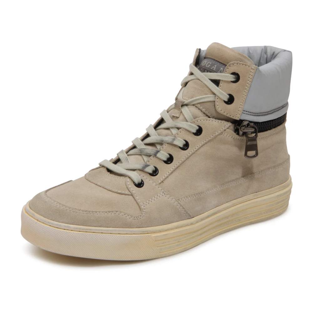 Hogan R206 Zip Vintage Effect Schoenen Heren Schoenen Beige