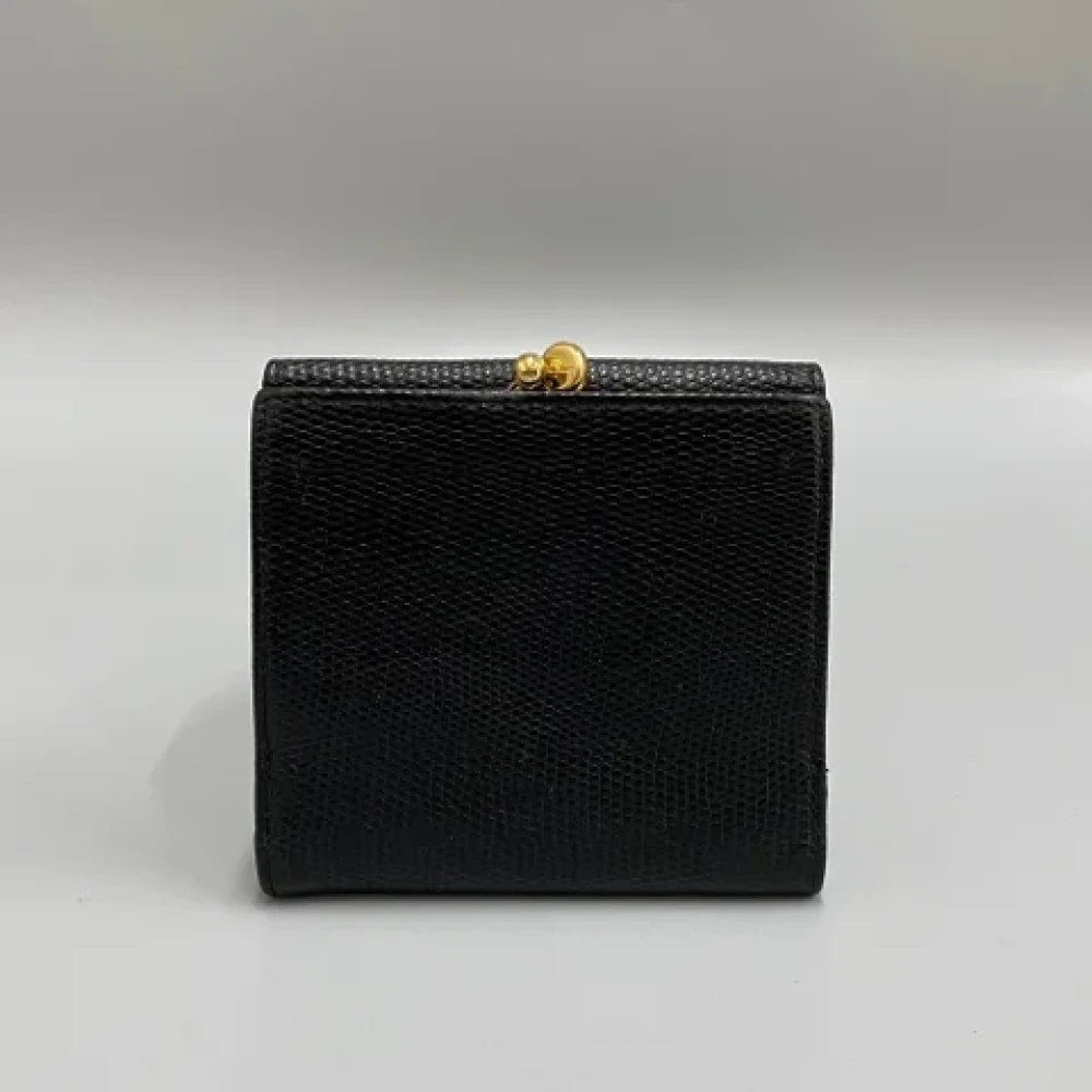Salvatore Ferragamo Pre-owned Leather wallets Black Dames