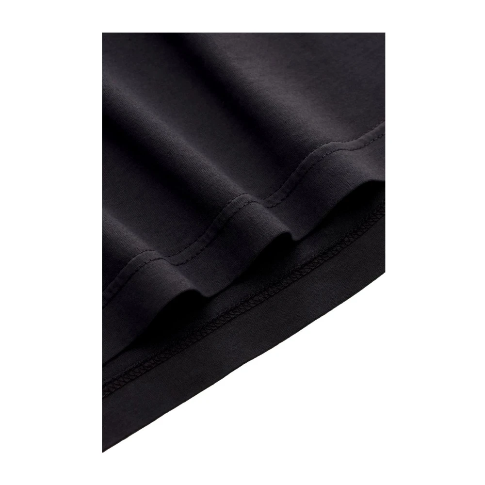 Fedeli Tijdloos poloshirt met lange mouwen zwart Black Heren