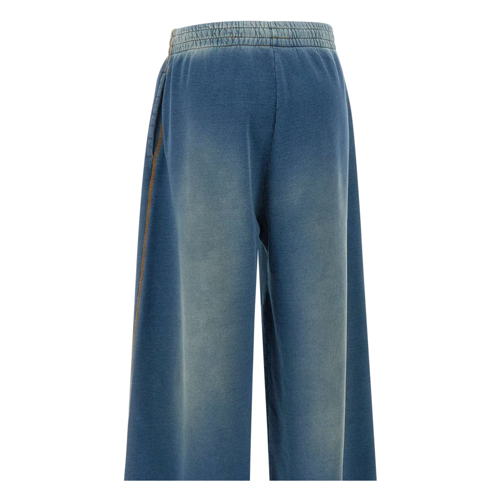 Diesel Katoenen Jogger met Stofeffect Blue Dames