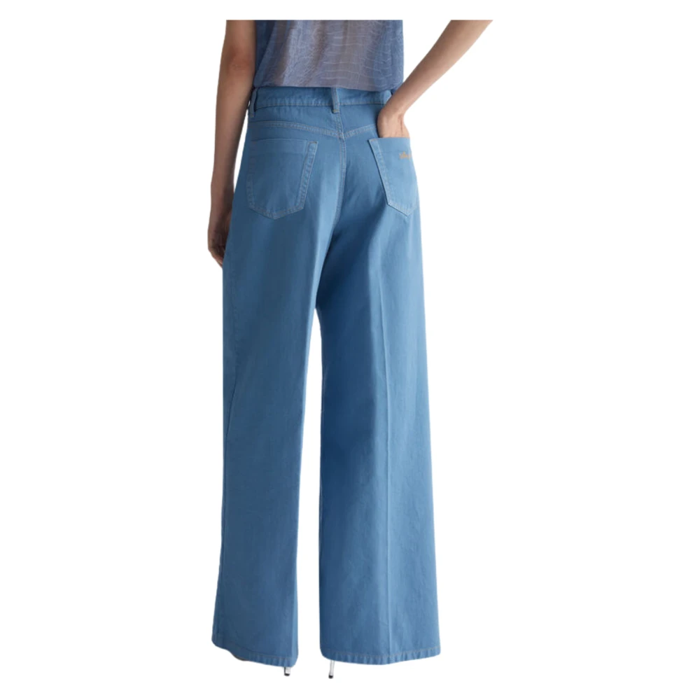 Liu Jo Lichtblauwe Flare Broek Blue Dames