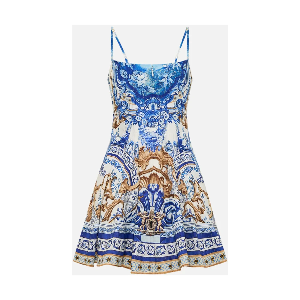 Camilla Jurk met korsetlijfje en korte wijd uitlopende rok Azul Adventures Blue Dames
