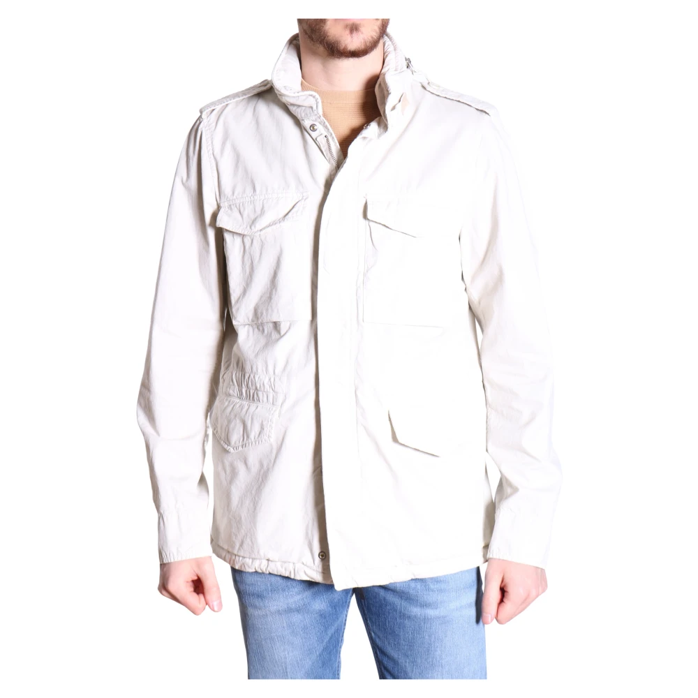 Aspesi Minifield Cot Ice Jacket Beige Heren