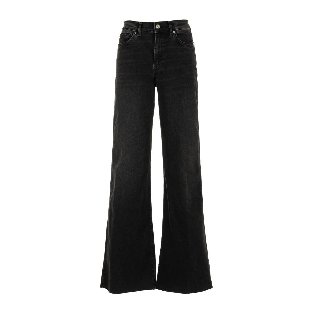 7 For All Mankind Zwarte Jeans Lotta Luxe Vintage Topline Black Dames