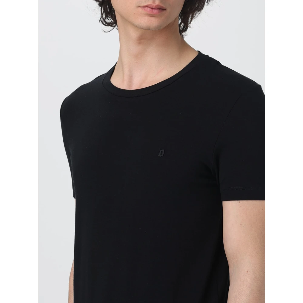 Dondup T-Shirts Black Heren