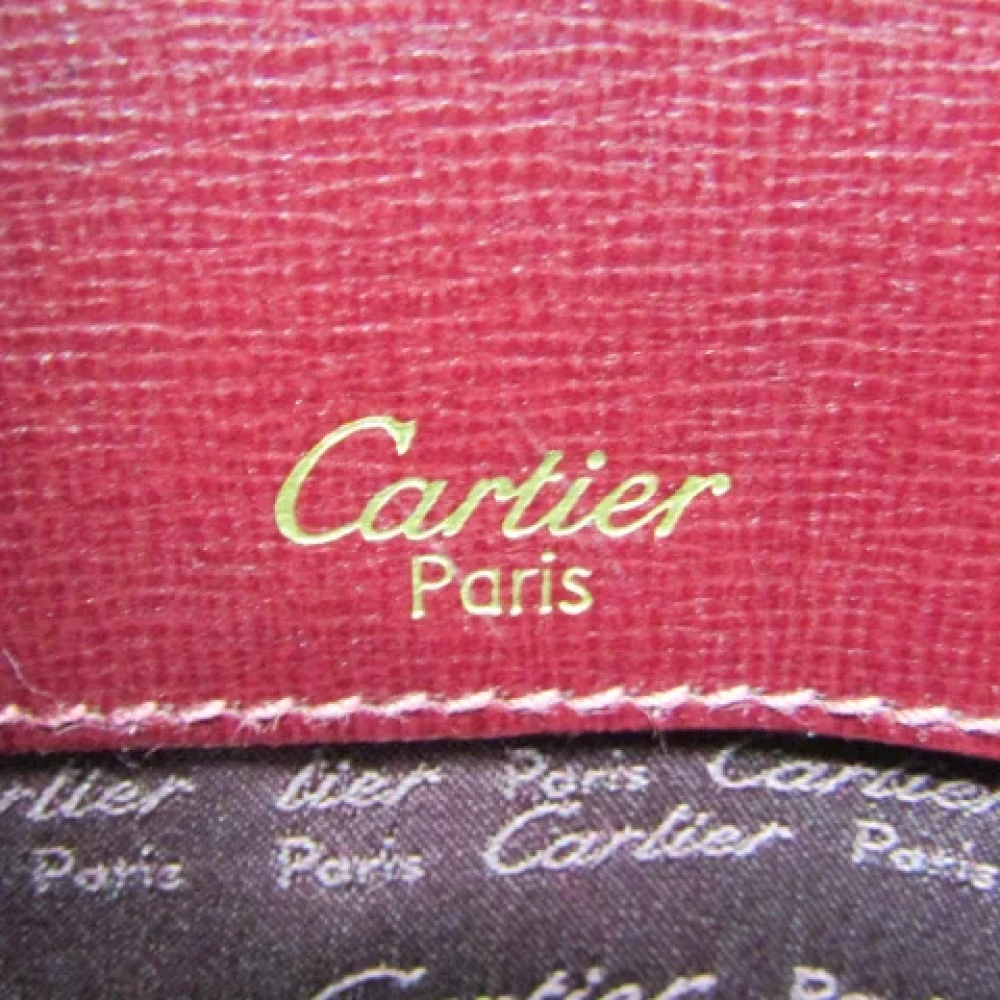 Cartier Vintage Pre-owned Leather shoulder-bags Red Dames