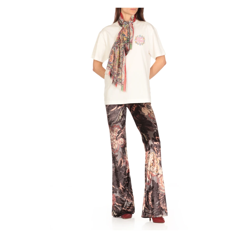 ETRO Multicolor Paisley Zijden Dames Sjaal Multicolor Dames