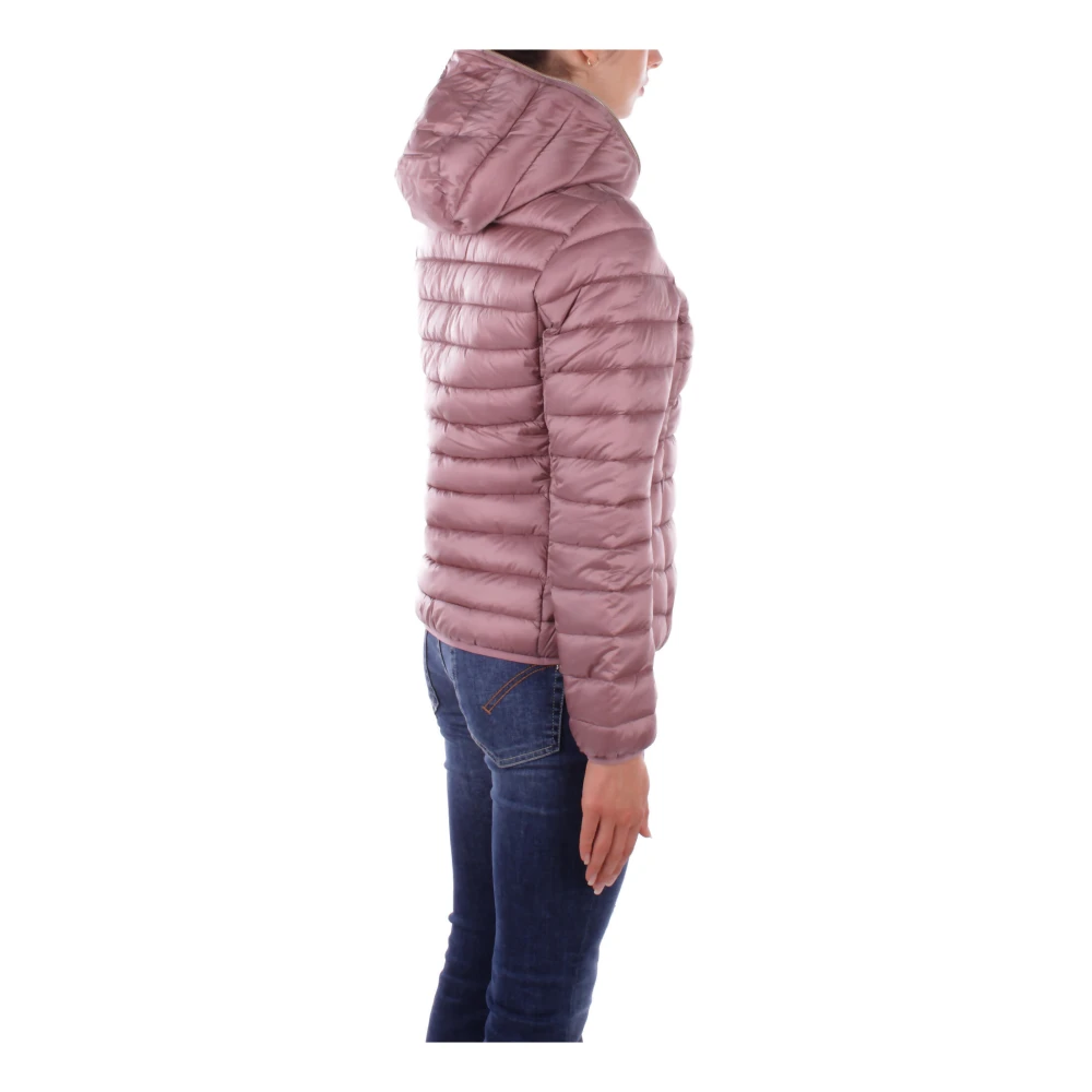 Save The Duck Roze Hoodie met Zijrits Pink Dames