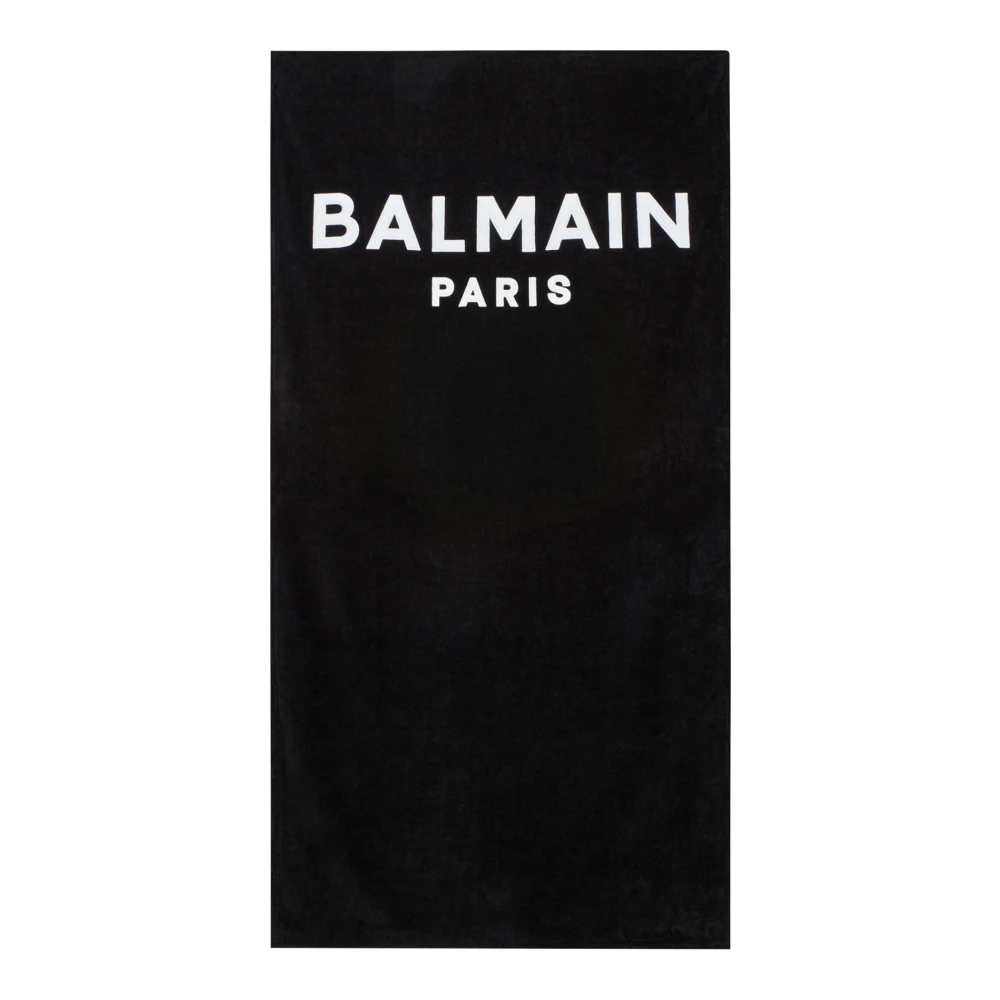 Balmain Paris strandhanddoek Black Heren