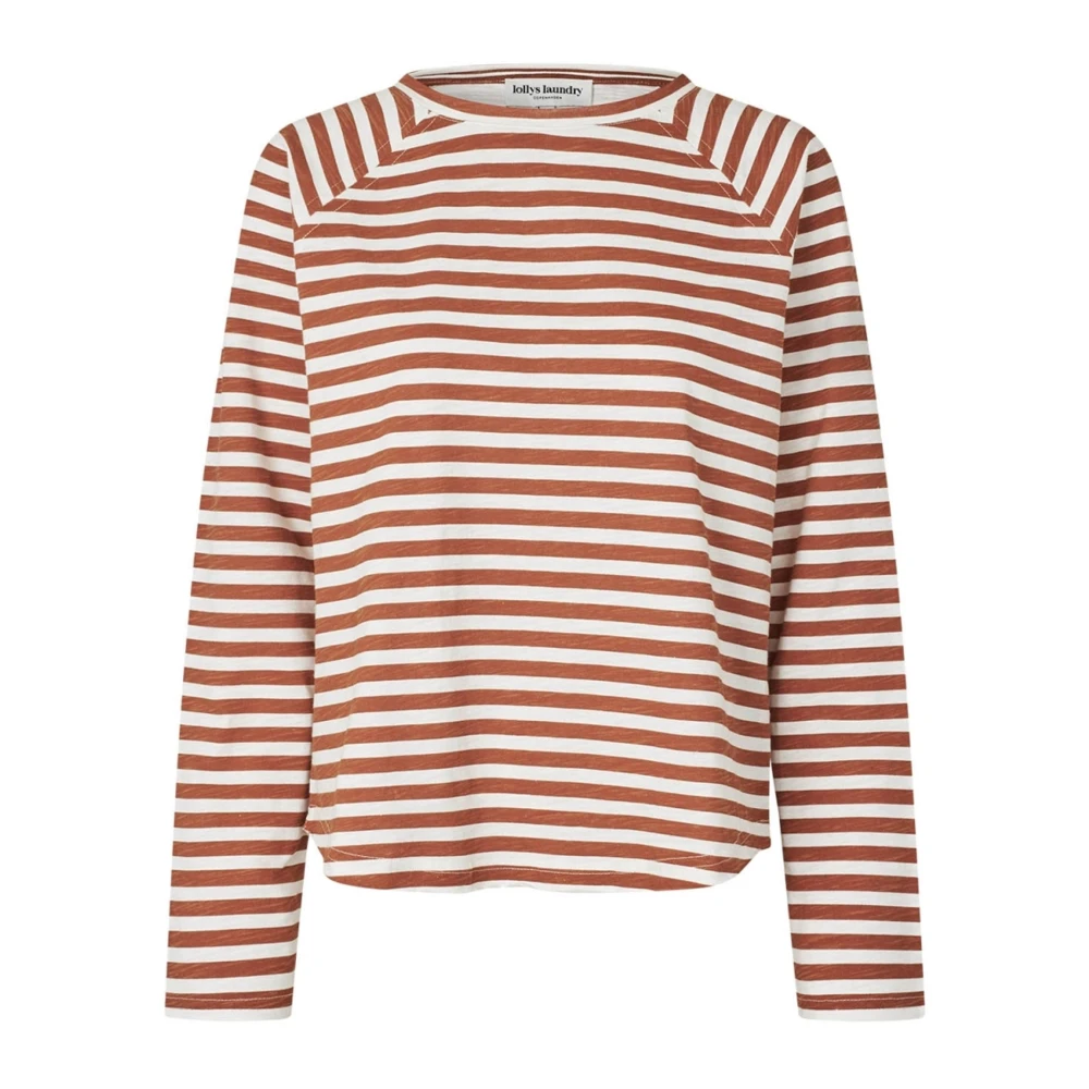 Lollys Laundry Women's Multicolor Rust Long Sleeve Tee Top - Long Sleeve T-Shirts - S - Tops