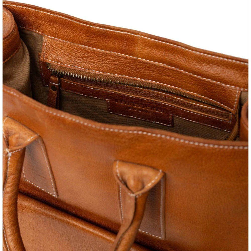 Re:designed Vintage Leren Handtas Felicia Brown Dames