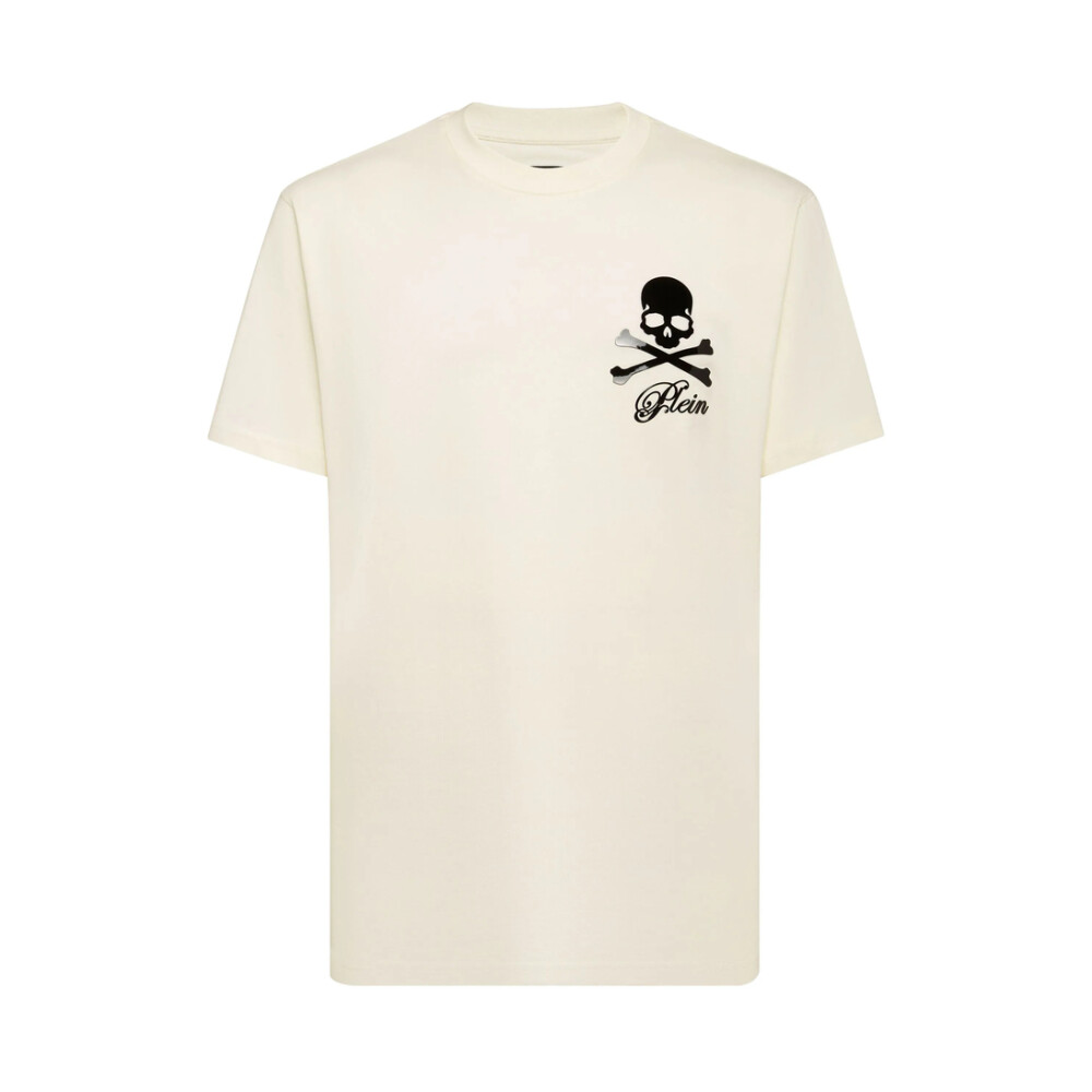 PHILIPP PLEIN スカルフリントクルネックTシャツ 【関税込】 Philipp Plein Skull-print Cotton T-shirt | Black | FARFETCH
