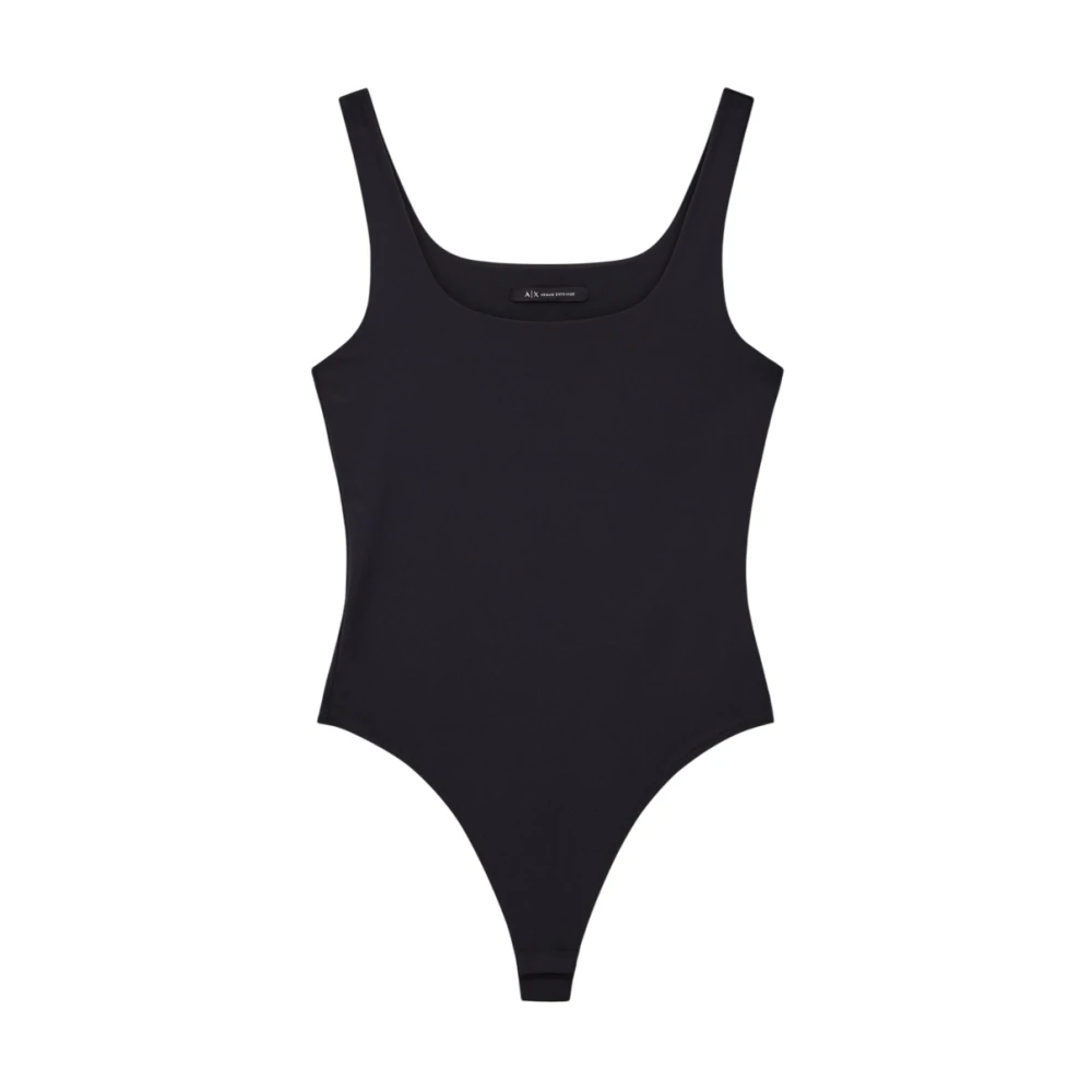Armani Exchange Svart Basic Bodysuit