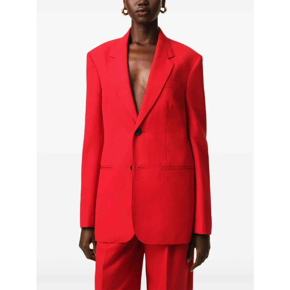 Ami Paris Rode Blazer Americana Jas Red Dames