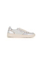 sneaker-bicolore-argent-en-cuir-souple