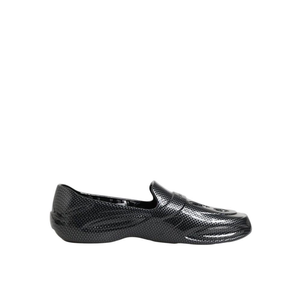 Dolce & Gabbana Men's Black Rubber Low Top Trainers - Loafers - 10 Uk - Shoes