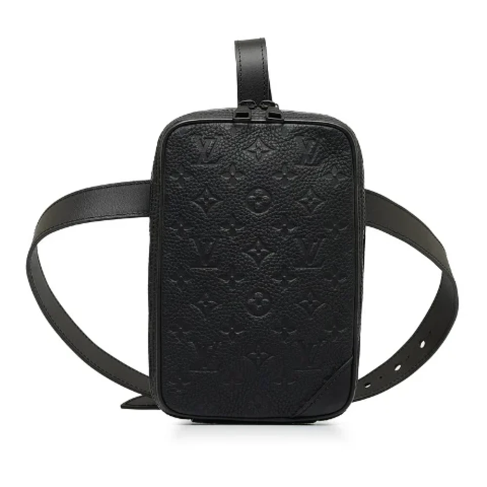 Louis Vuitton Vintage Pre-owned Leather shoulder-bags Black Heren