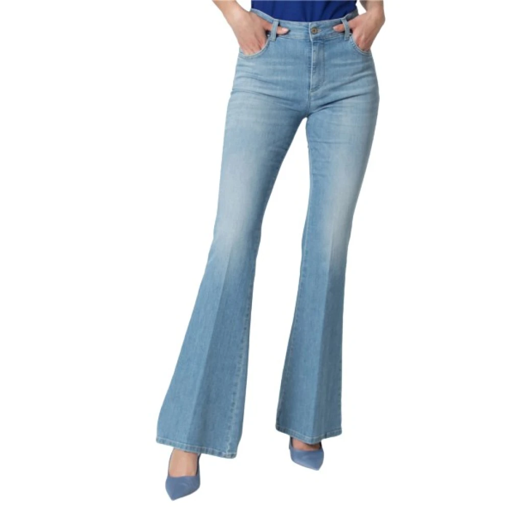 Kocca Vintage Flared Jeans voor vrouwen Blue Dames
