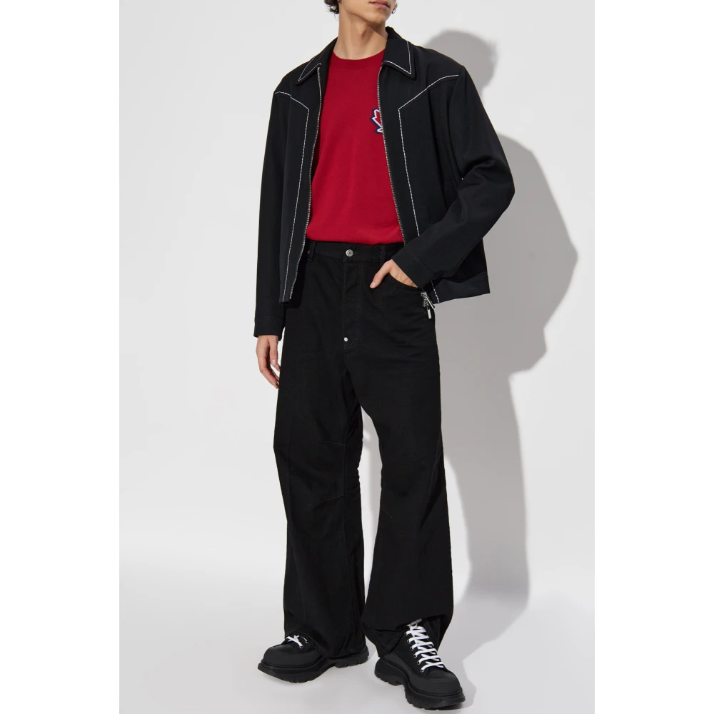 Dsquared2 Jas met decoratieve stiksels Black Heren