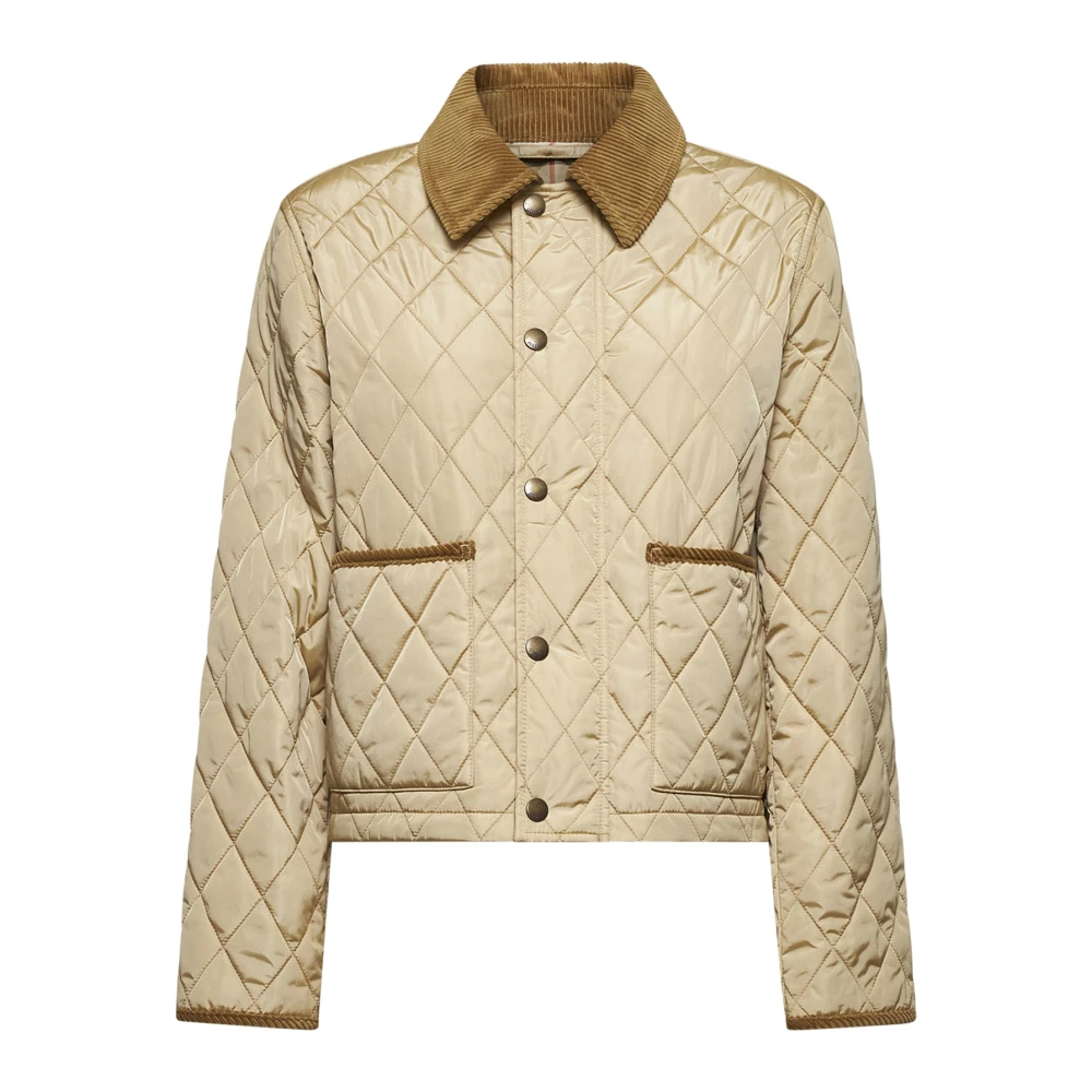 Burberry Gewatteerde Beige Jas Lente-Zomer 2025 Beige Dames