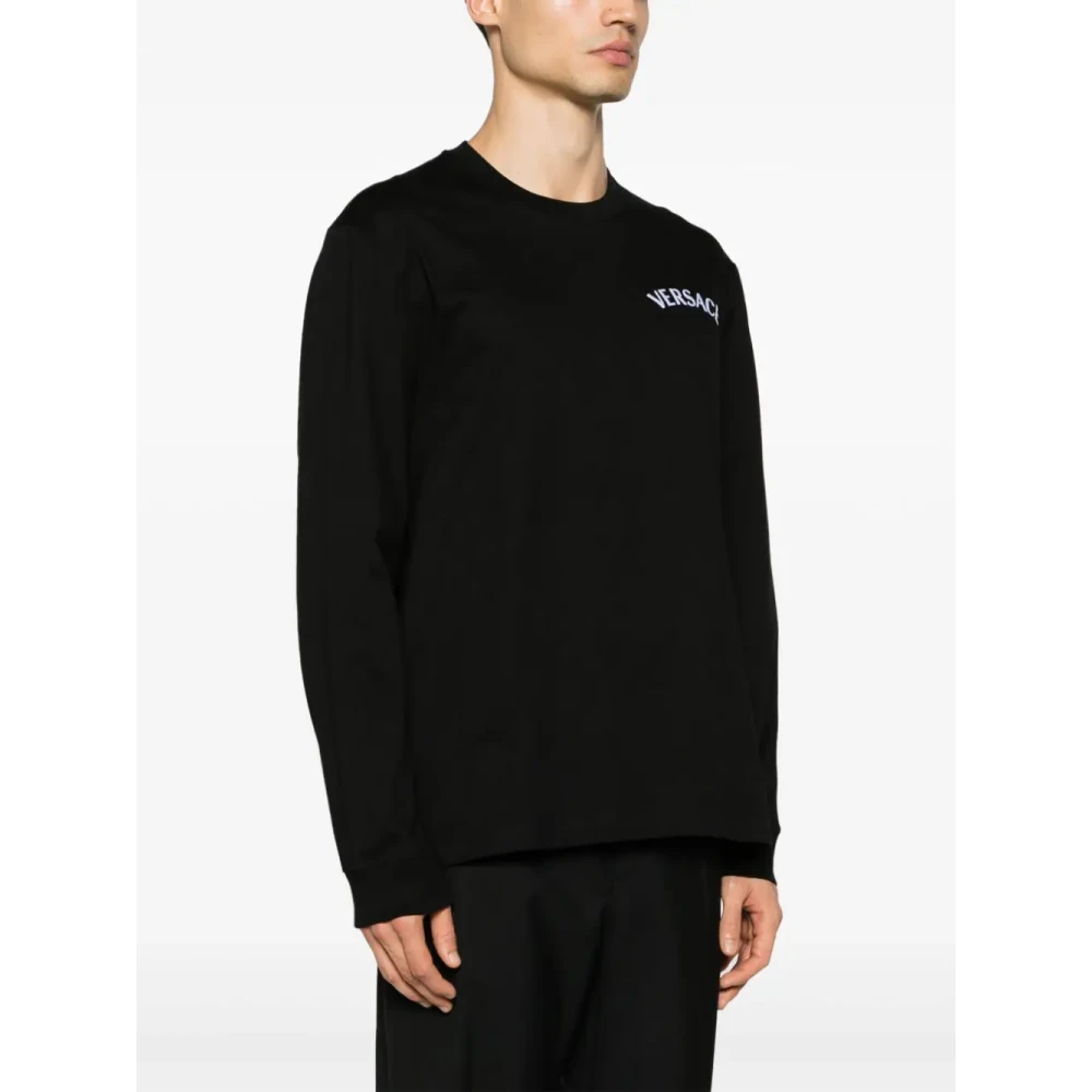 Versace Long Sleeve Tops Black Heren