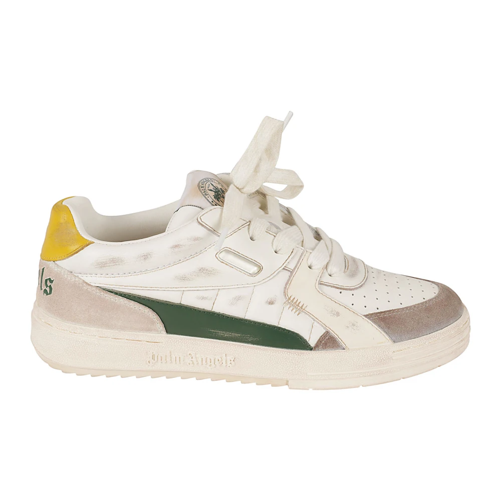 Palm Angels Witte Palm University Sneakers White Heren