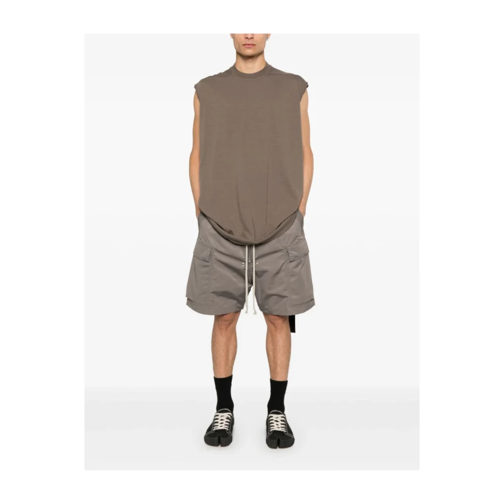 Rick Owens Casual knielange grijze shorts Gray Heren