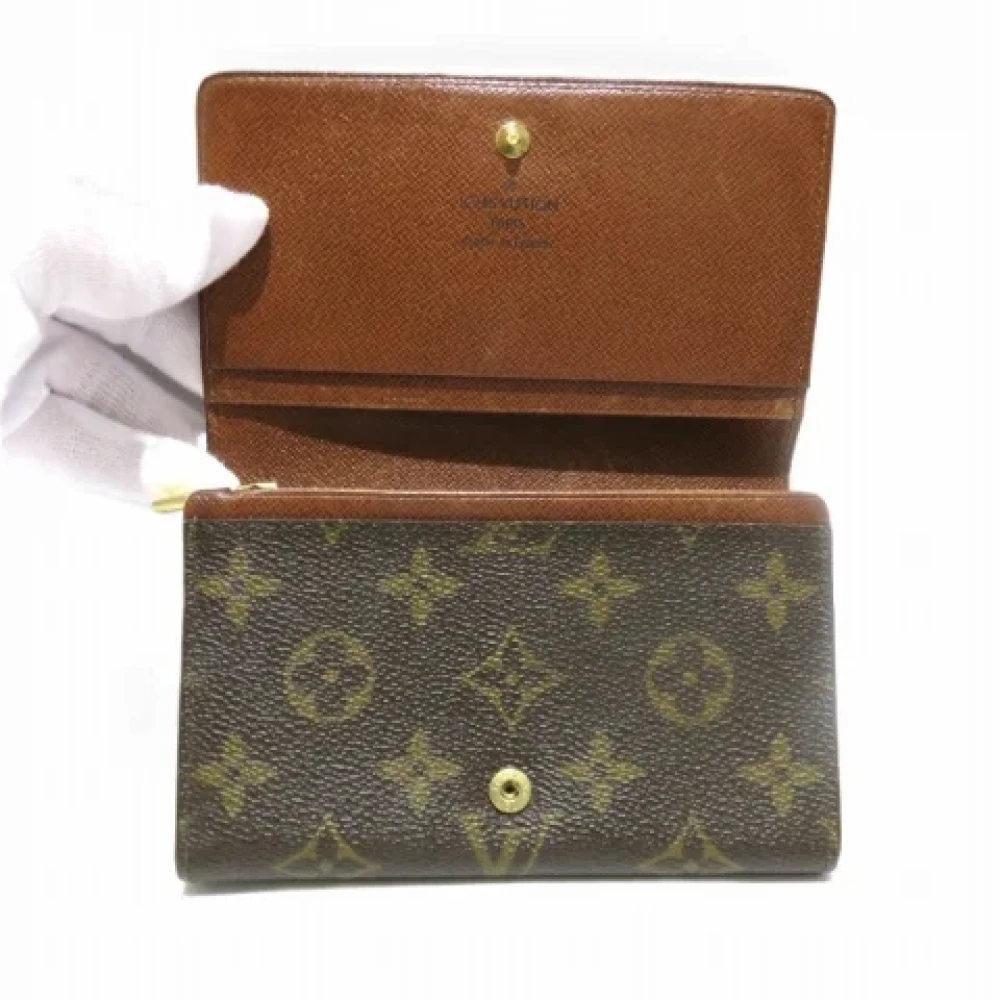 Louis Vuitton Vintage Pre-owned Canvas wallets Brown Dames